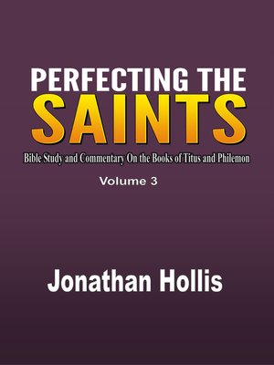 cover image of Perfecting the saints